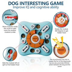 FOXMM entrenamiento mental para perro promoviendo la resolución de problemas durante el juego.
