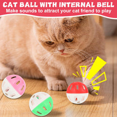 Foxtell 10 jingle balls add sound and rhythmic stimulation.