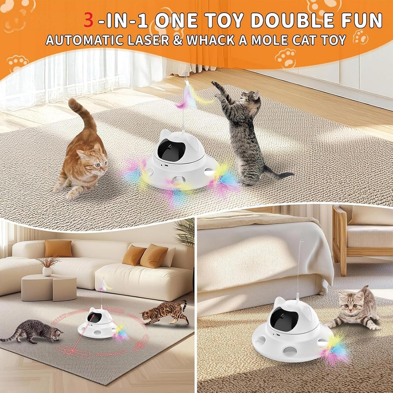 Foyoilait automatic shut-off conserves energy during long playtimes.