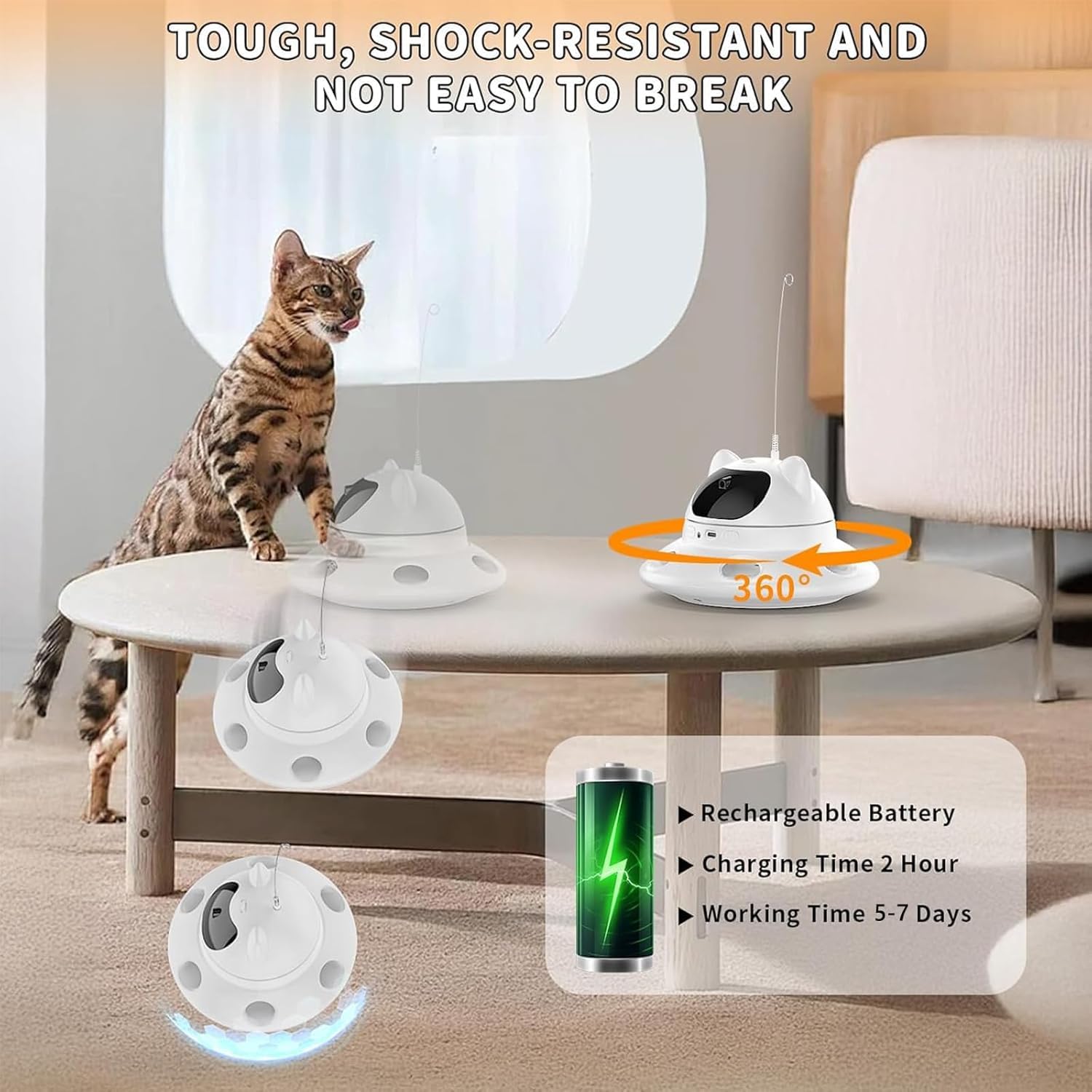 Foyoilait handheld laser flashlight supports night-time interactive moments.