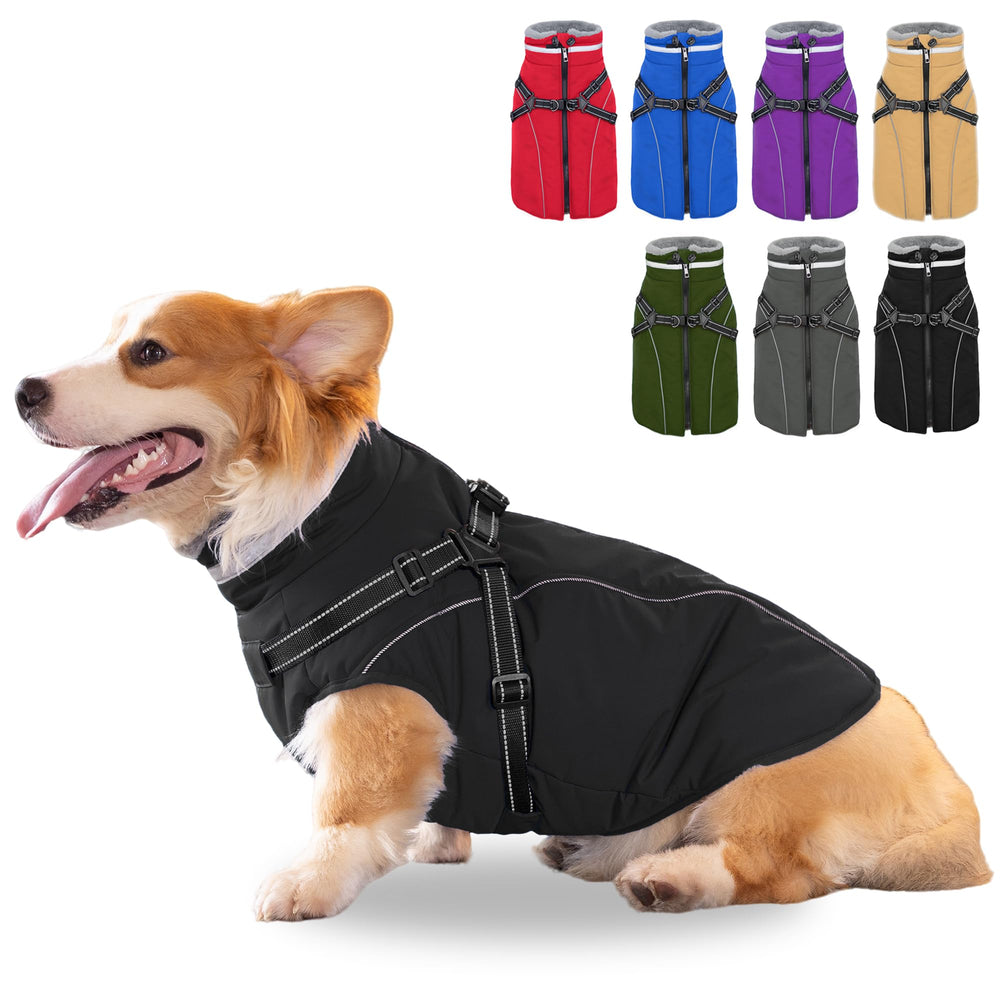 Fragralley dog coat cozy fleece lining provides extra warmth