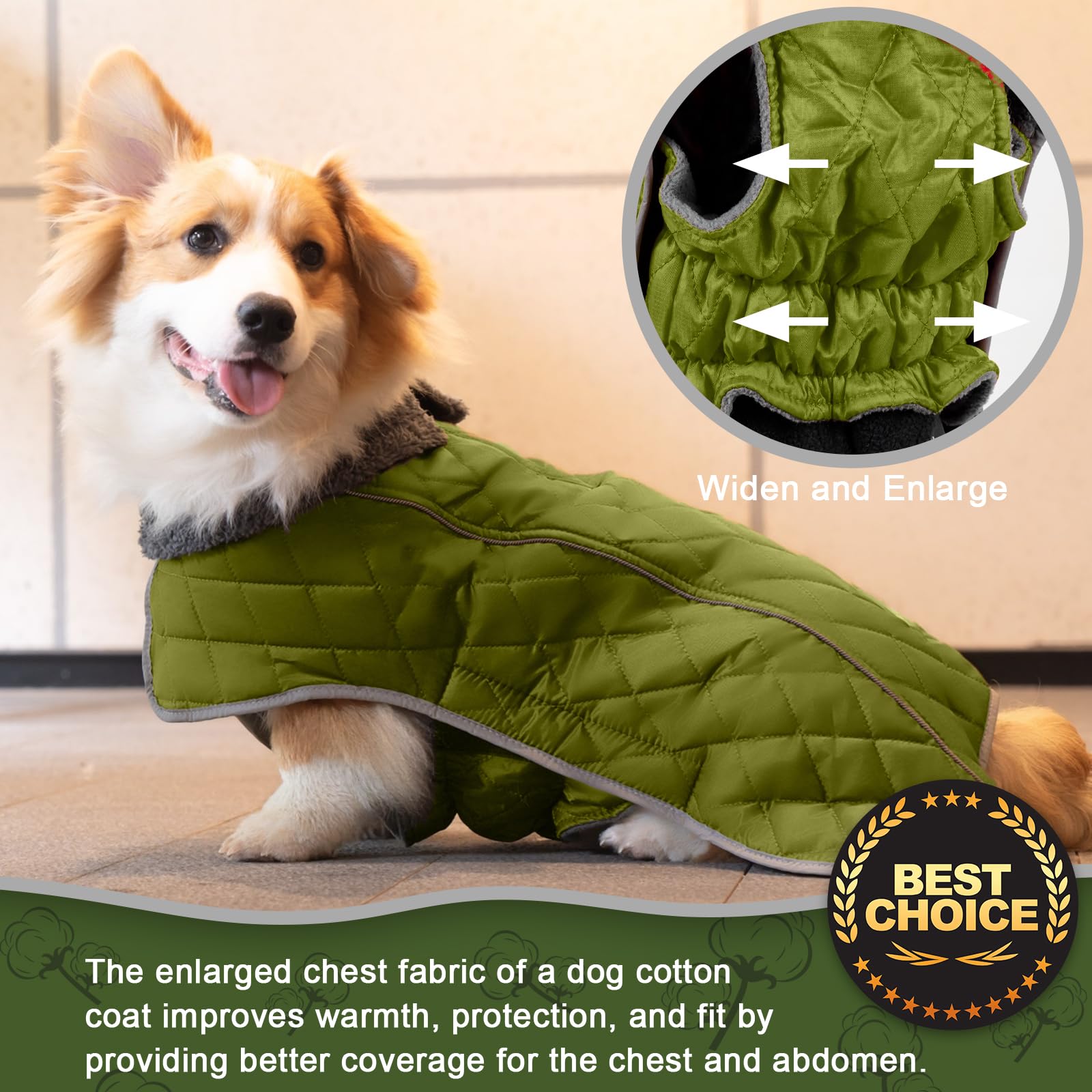 Fragralley dog winter coat featuring a plush long collar for stylish warmth.