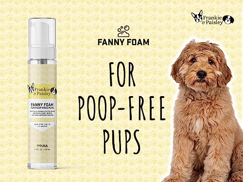 Frankie & Paisley foaming cleanser close-up showing dirt loosening during a waterless wash.