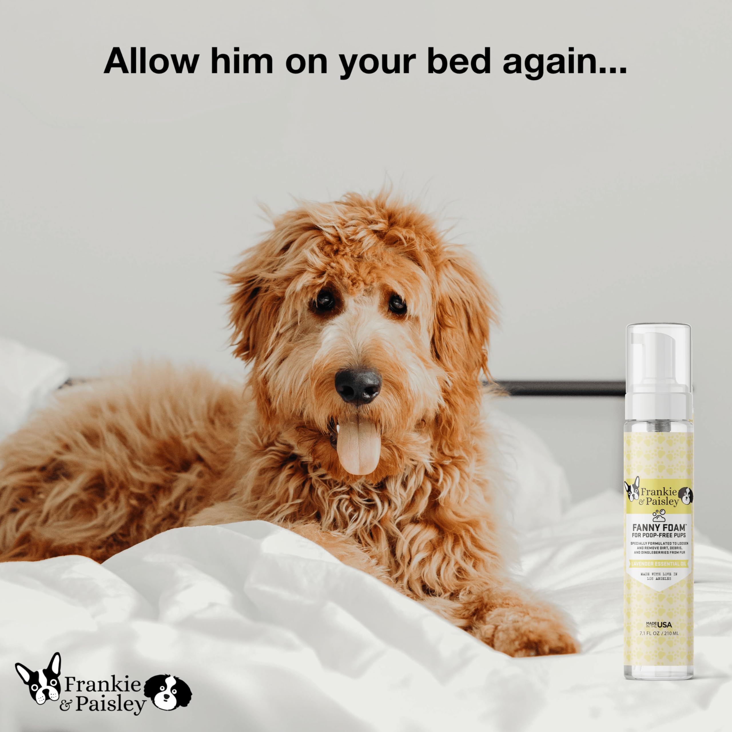 Frankie & Paisley proudly made in the USA with quality ingredients.