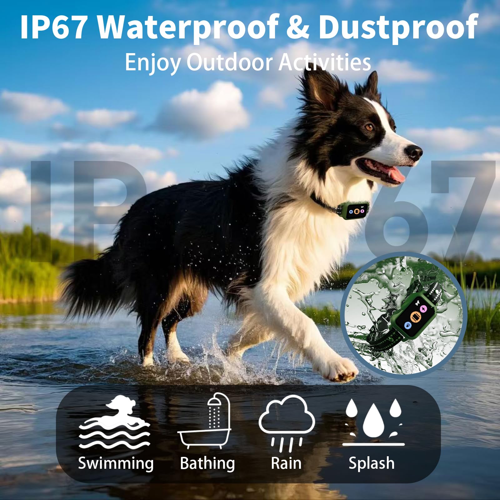 Frayo IP67 waterproof receiver usable in rain and water-based training