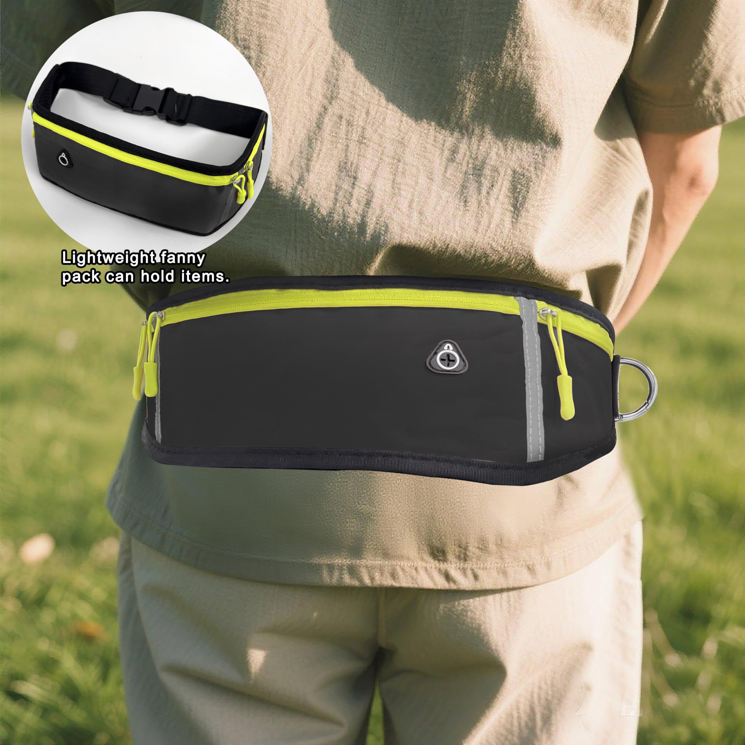 Frayot zipper pouch and belt clip enable hands-free convenience.