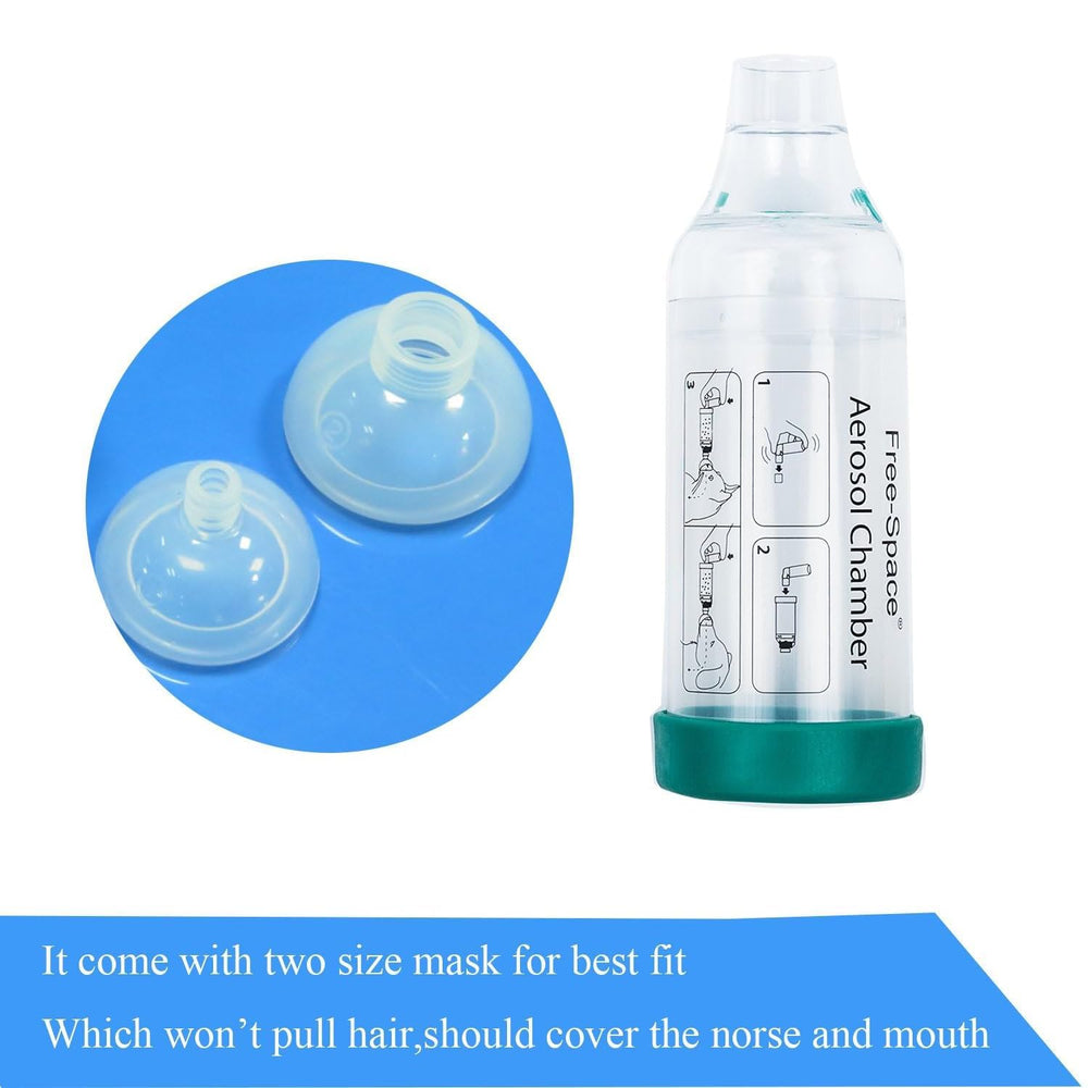 Free-space two-sized masks fit small and large cats for flexible dosing.
