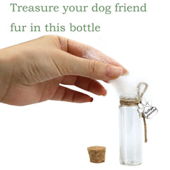 Free-Space glass vial for ashes or hair presents a delicate keepsake you can display.