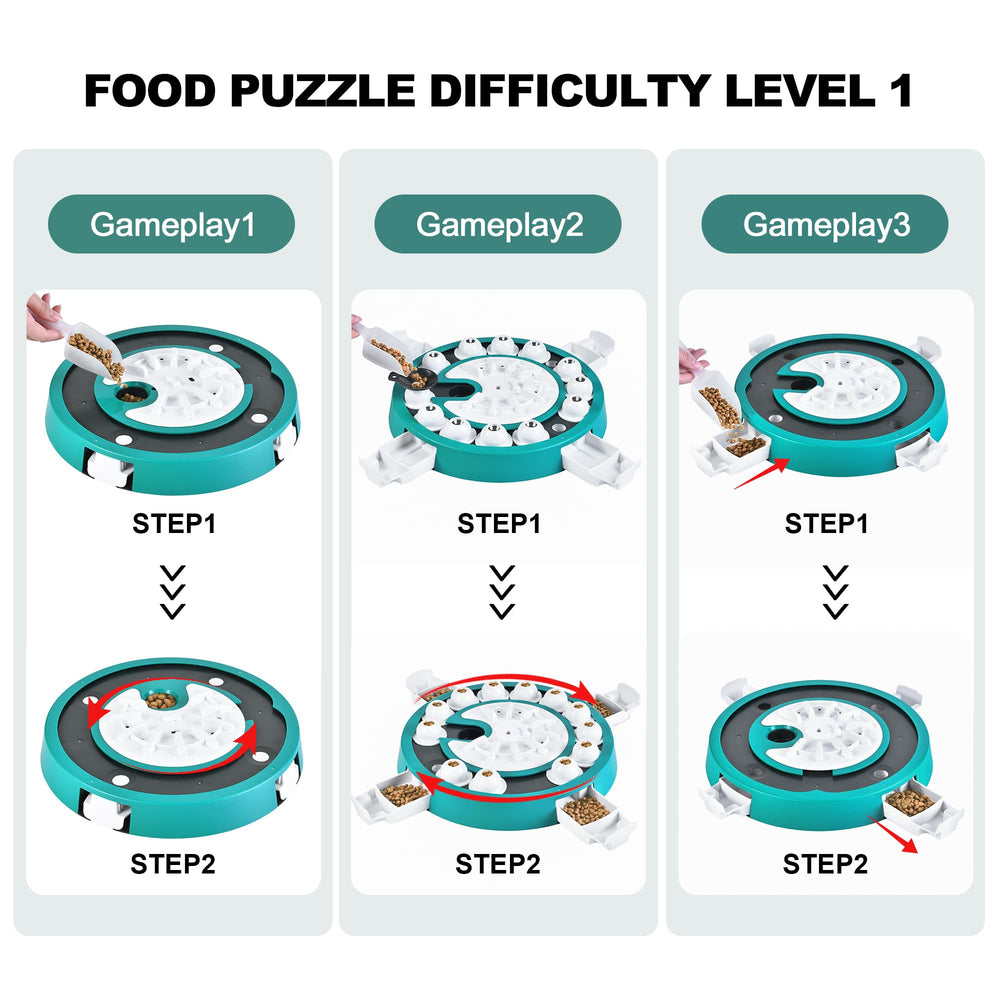 Freedoggi dog puzzle level 3 brain-training design keeps dogs curious and focused