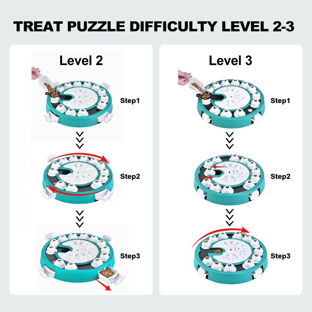 Freedoggi dog puzzle level 3 slow-feeder chambers encourage paced eating