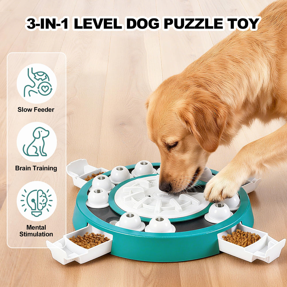 Freedoggi dog puzzle level 3 treat mode promotes problem-solving during slow feeding