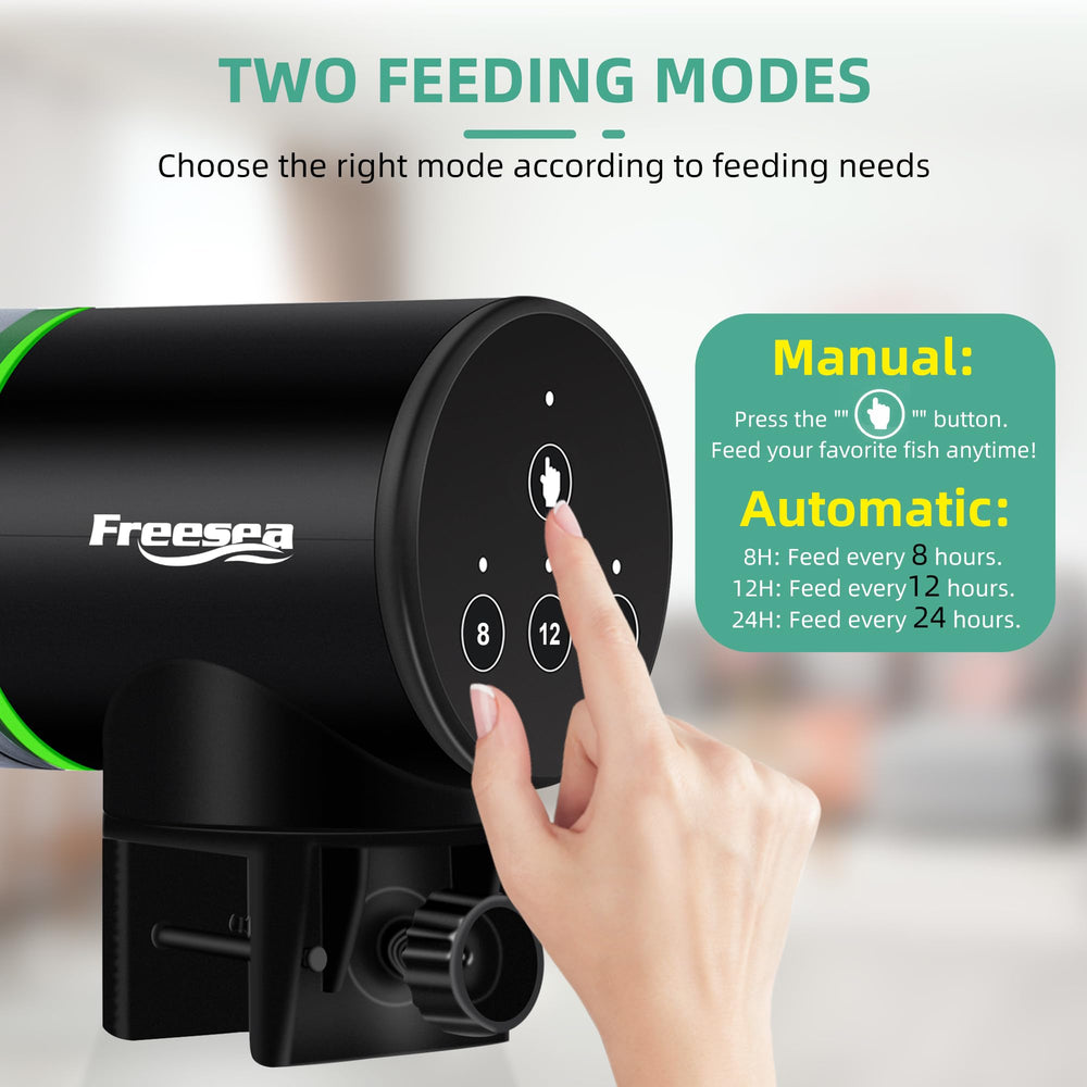 FREESEA moisture-proof-cover keeps dry food fresh during long feeding cycles