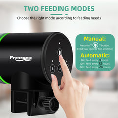 FREESEA moisture-proof-cover keeps dry food fresh during long feeding cycles