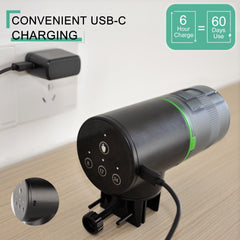 FREESEA usb-c-rechargeable design enables long operation after a quick charge
