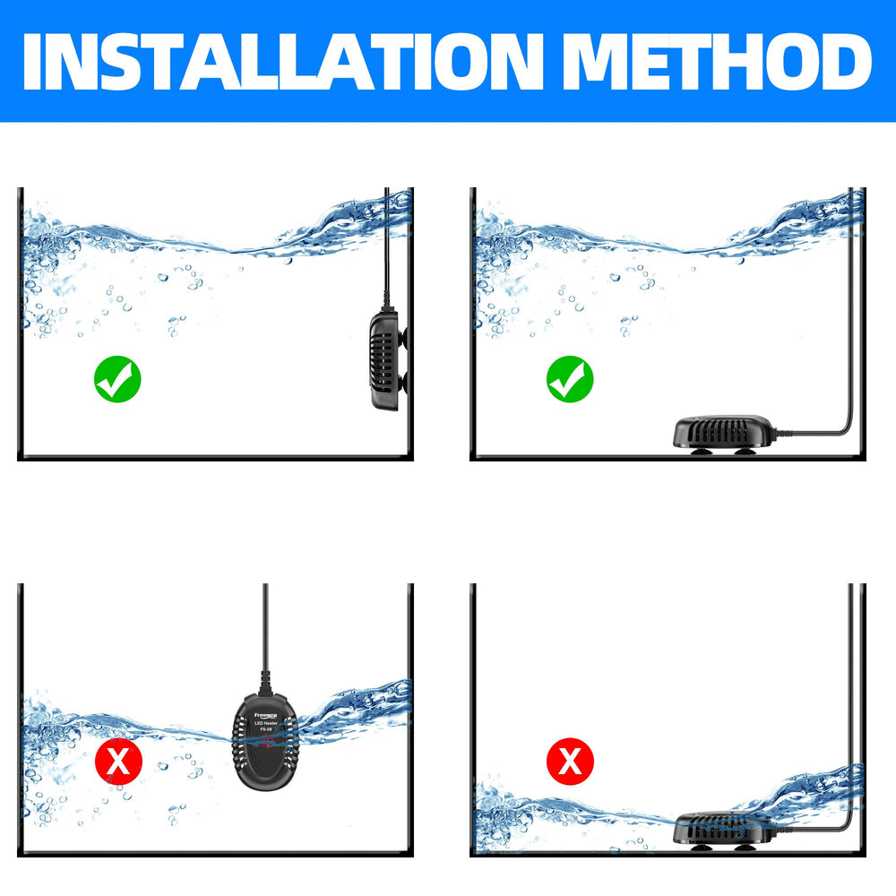 FREESEA heater with 5ft power cord for flexible placement