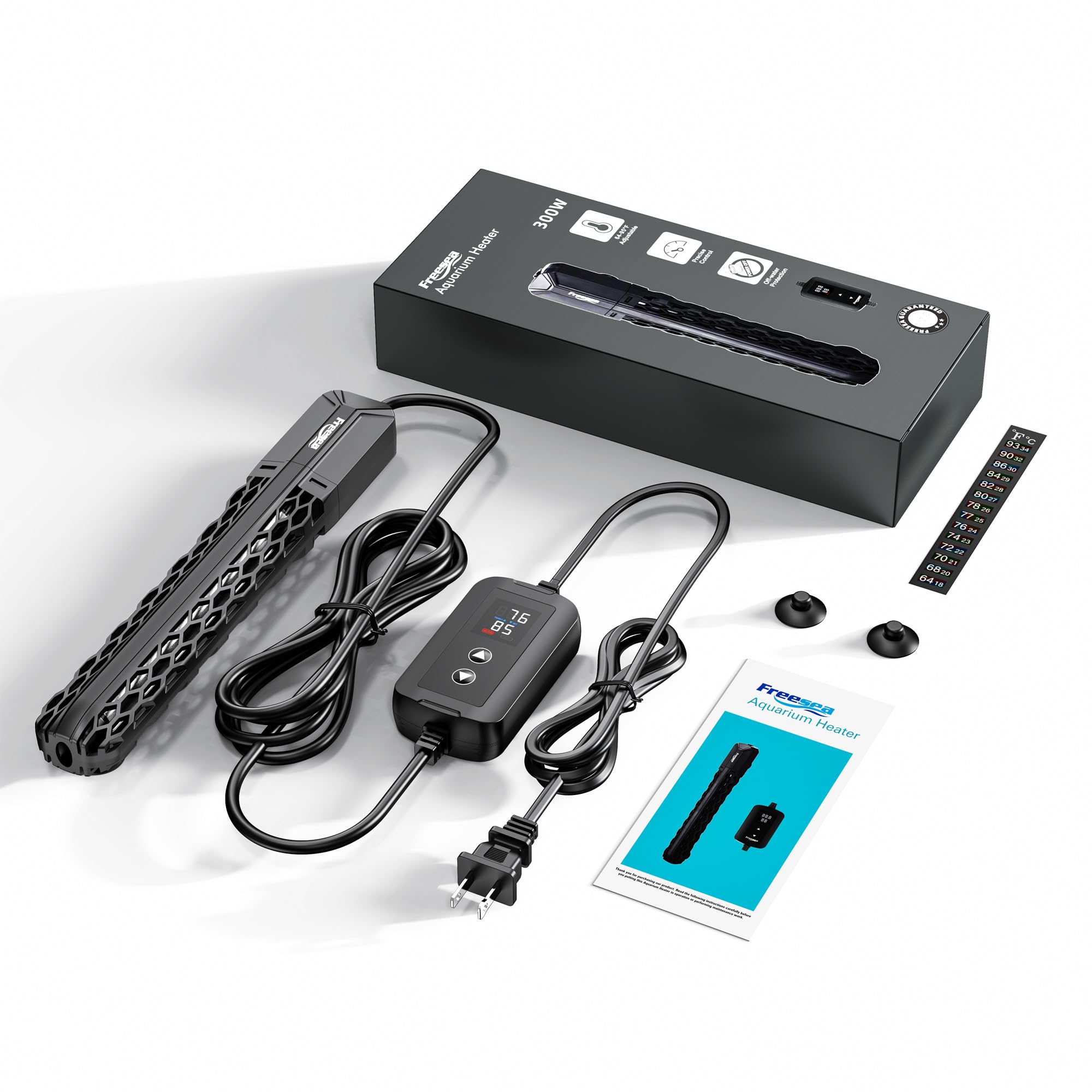 FREESEA automatic safety features prevent dry-run and overheating with clear indicators.