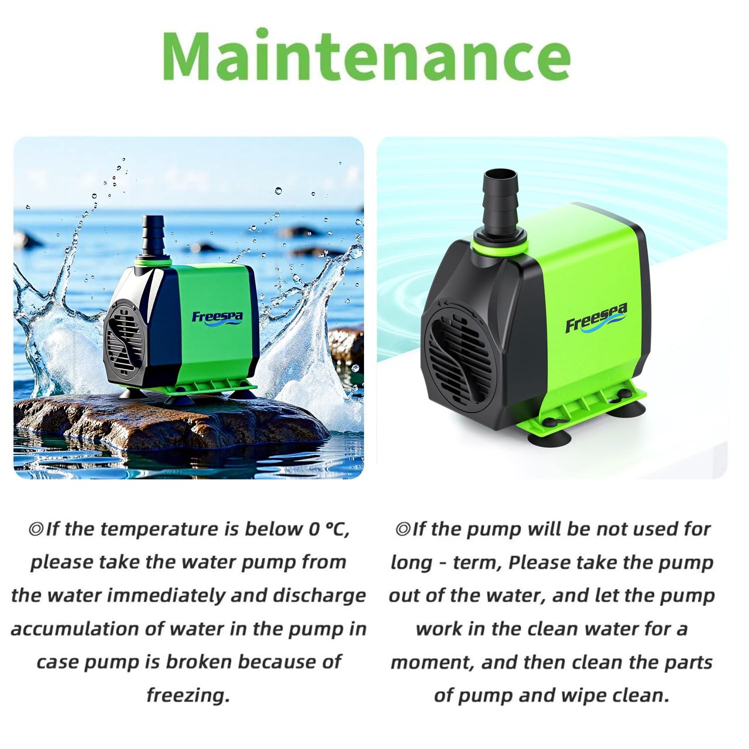 FREESEA compatible with ponds, aquariums, hydroponics for multi-scene setups.
