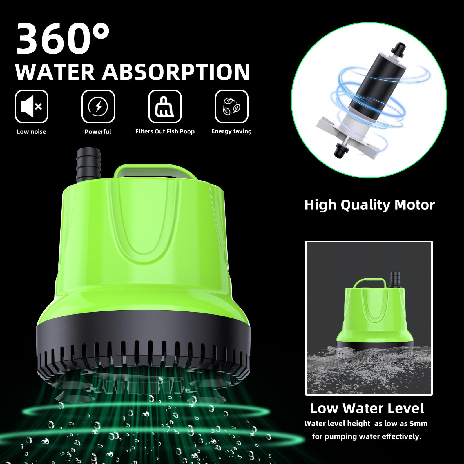 FREESEA intelligent dry-heating protection icon demonstrates safety against dry run