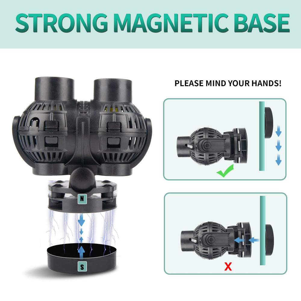 Freesea easy-install magnetic base enables fast setup without disturbing aquascapes.