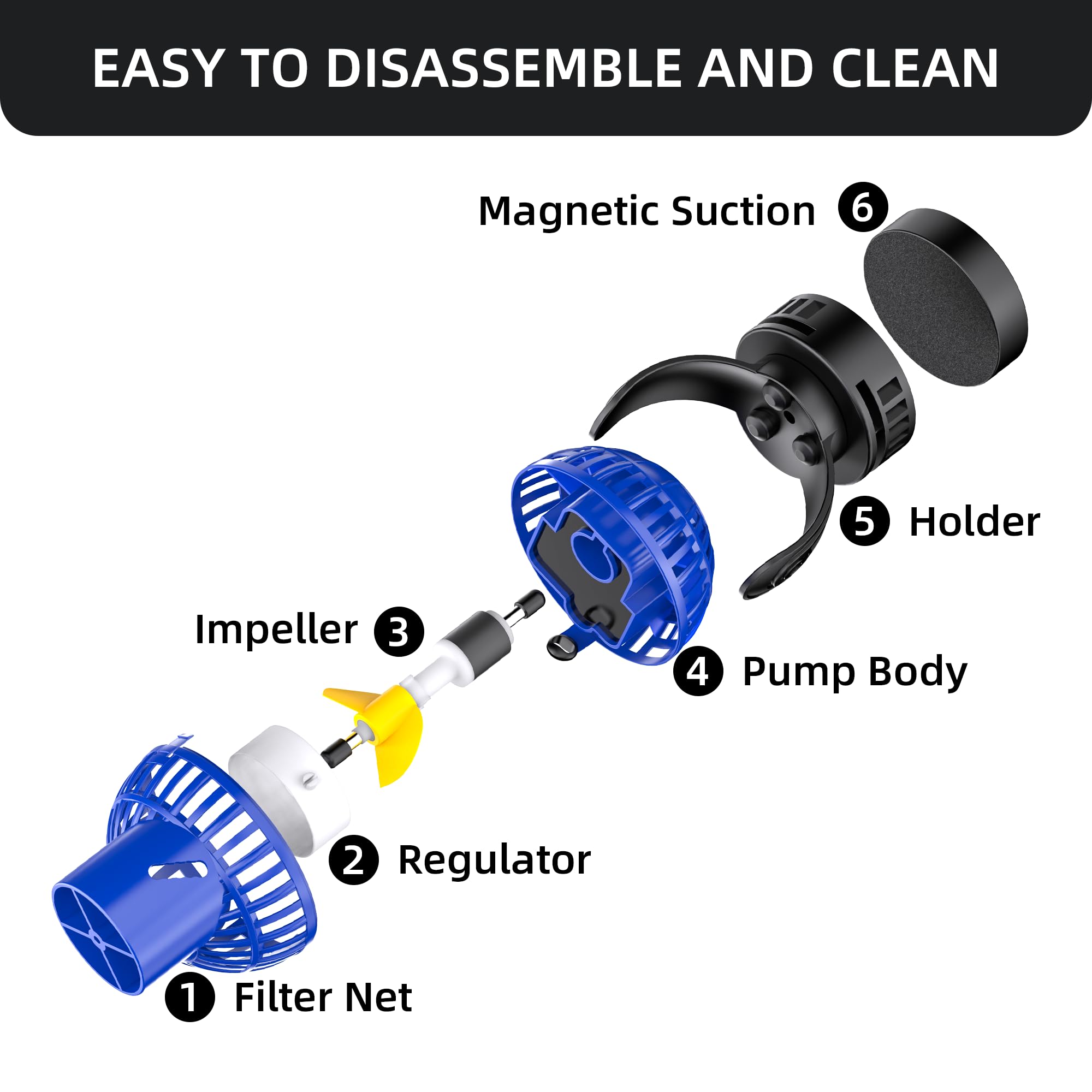 FreeSea 1050 GPH promotes oxygenation and debris movement for greener tanks.