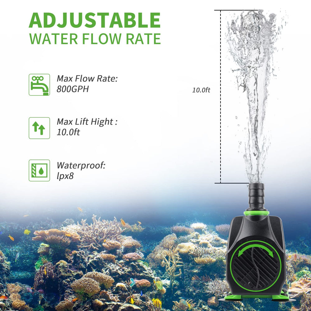 FREESEA adjustable flow knob demonstrates customizable water pressure for fountains.