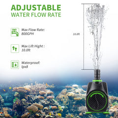 FREESEA adjustable flow knob demonstrates customizable water pressure for fountains.