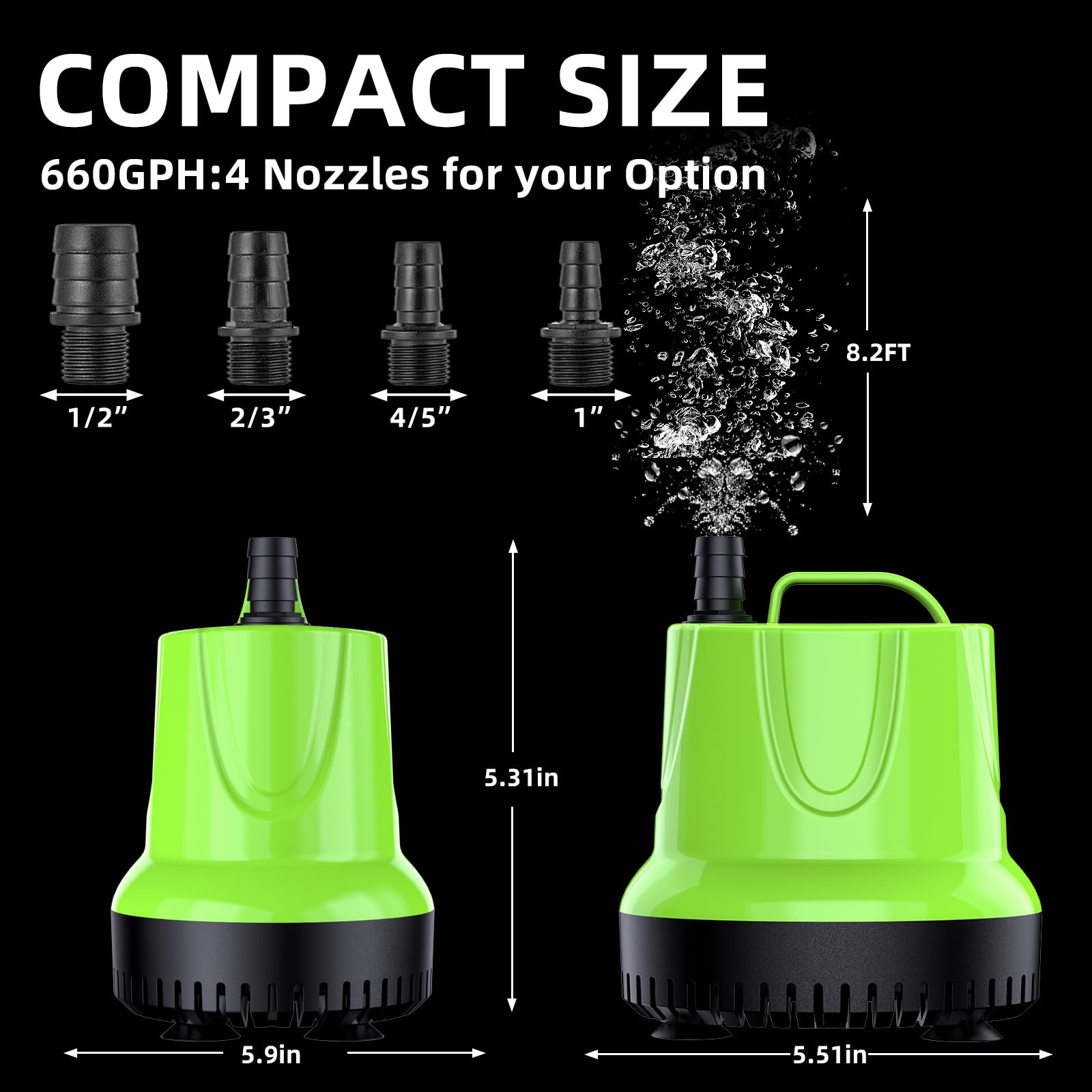 FREESEA small sump pump in water scene highlights versatile installation