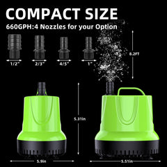 FREESEA small sump pump in water scene highlights versatile installation