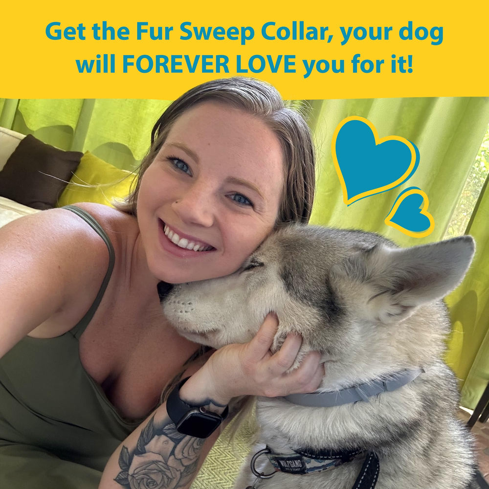 FREEZE2TRIM Fur Sweep collar trim-to-fit demonstration for multi-pet households.