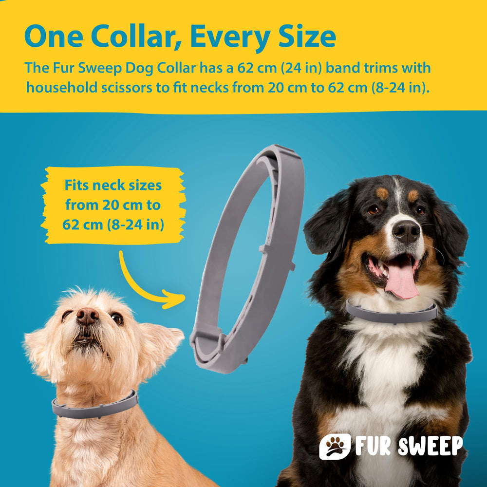 FREEZE2TRIM Fur Sweep lightweight collar—about 51 g easing neck strain.