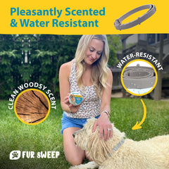 FREEZE2TRIM Fur Sweep loop-through clasp close-up highlights weight-free design.