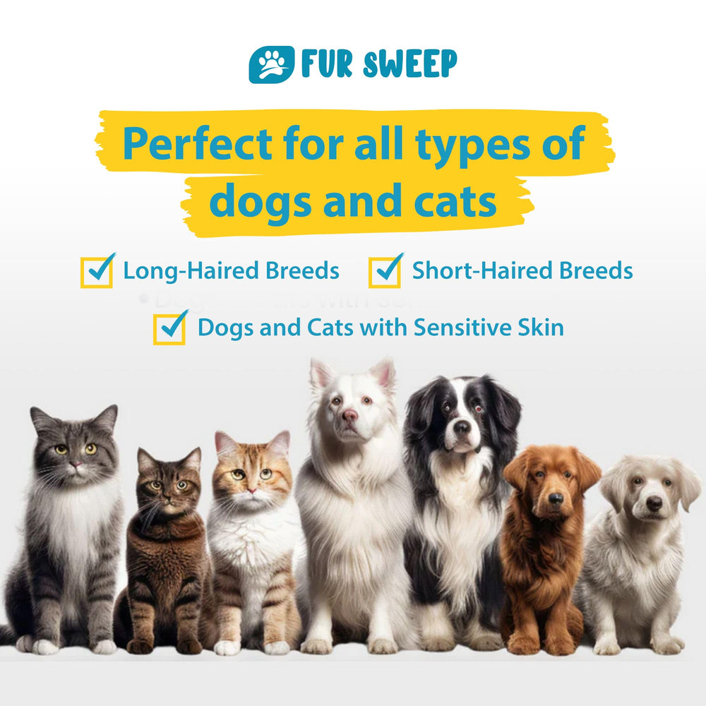 FREEZE2TRIM Fur Sweep water-resistant fibers dry quickly after splashes.