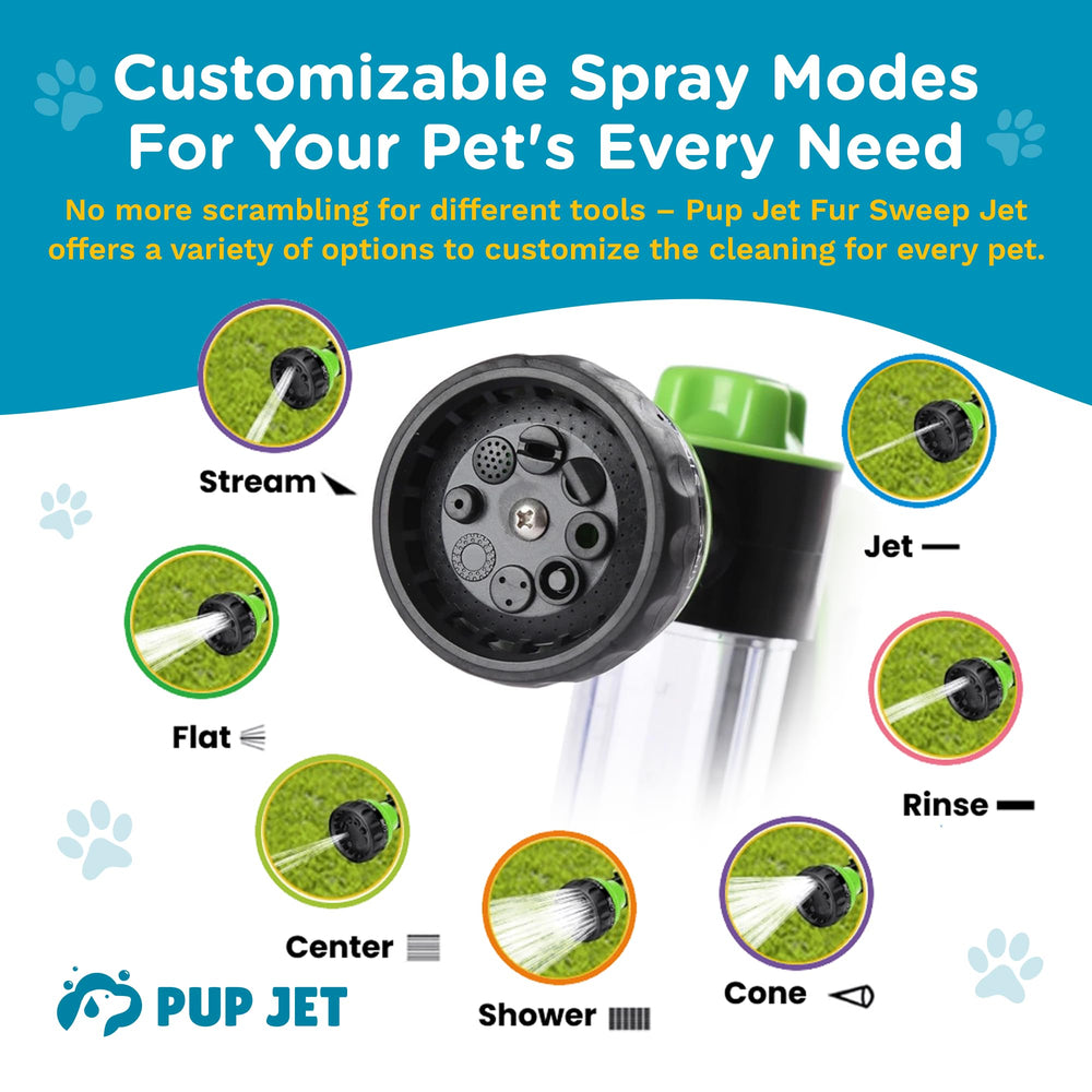 freeze2trim Pup Jet integrated-soap-dispenser lets you lather and rinse without juggling tools