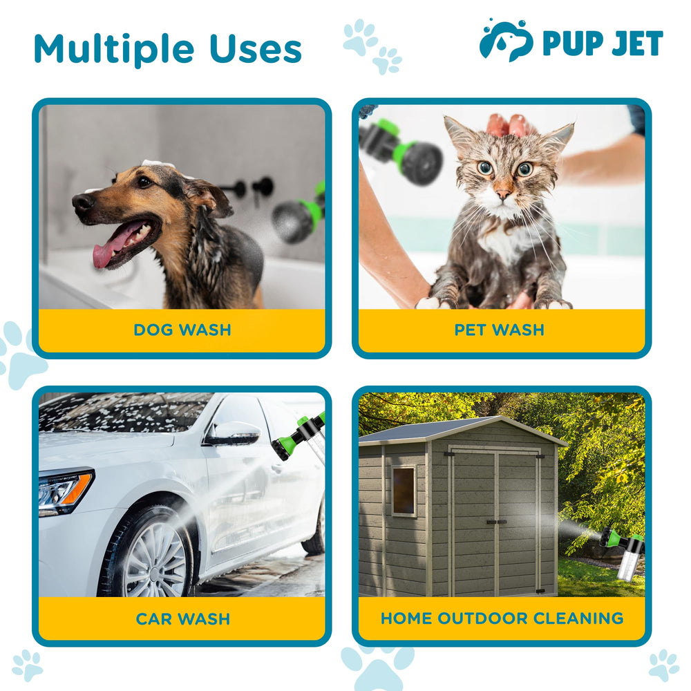 freeze2trim Pup Jet jet-spray delivers focused rinsing for mud and stubborn dirt