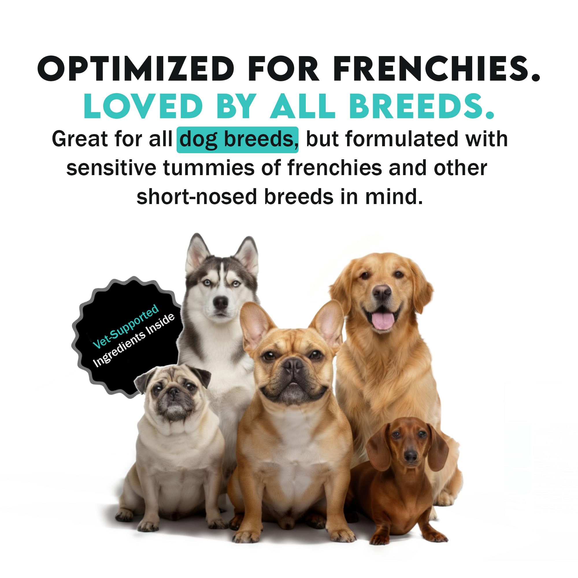 Frenchies vs Everybody short-nosed-breeds-optimized demonstrates breed-tailored formula.