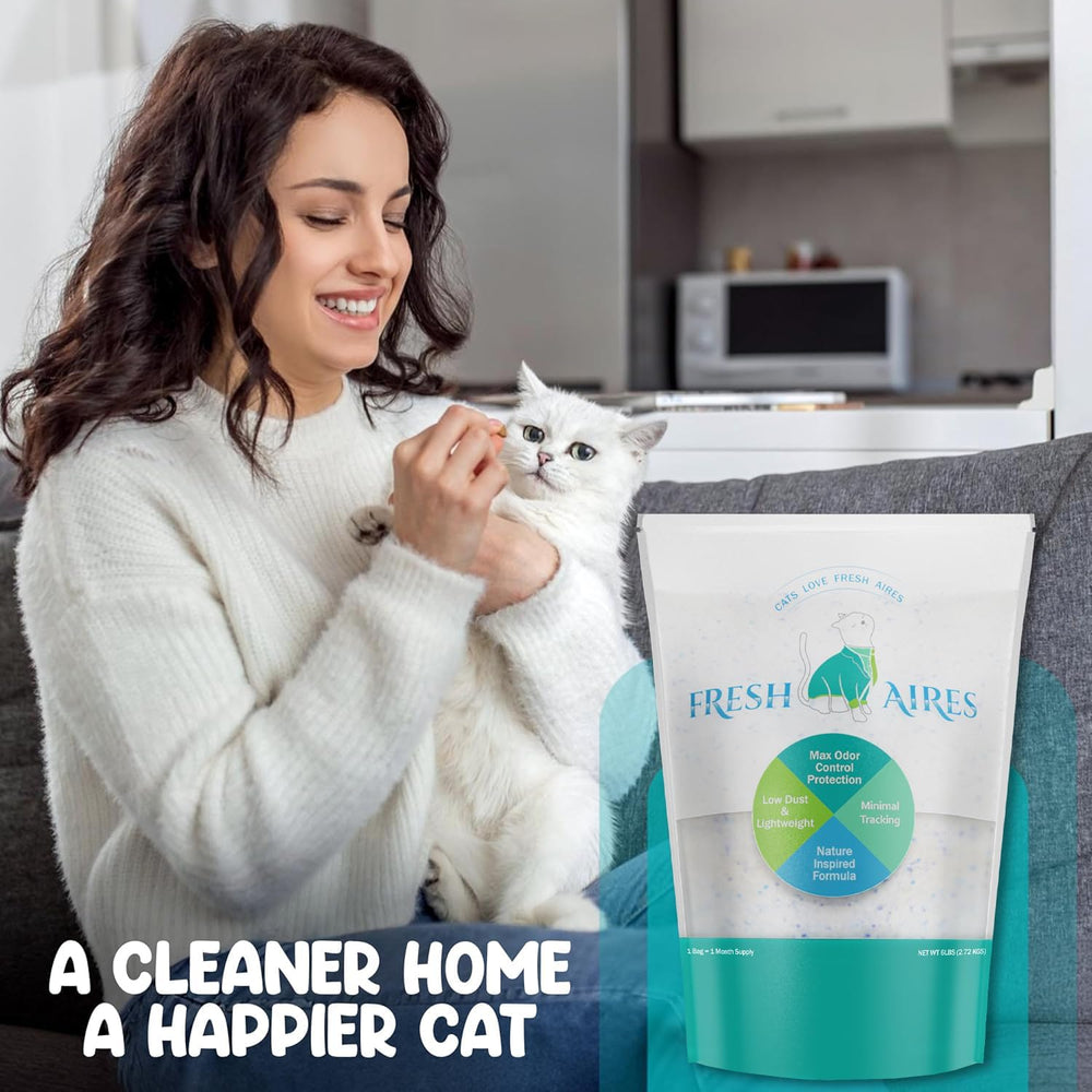 Fresh Aires 30-day odor control helps maintain freshness between changes