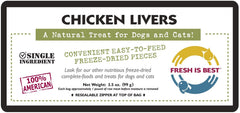Training reward uses Fresh Is Best treats for dogs and cats
