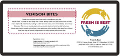 Fresh Is Best Venison Bites rehydrated snack offers a softer texture suitable for seniors.
