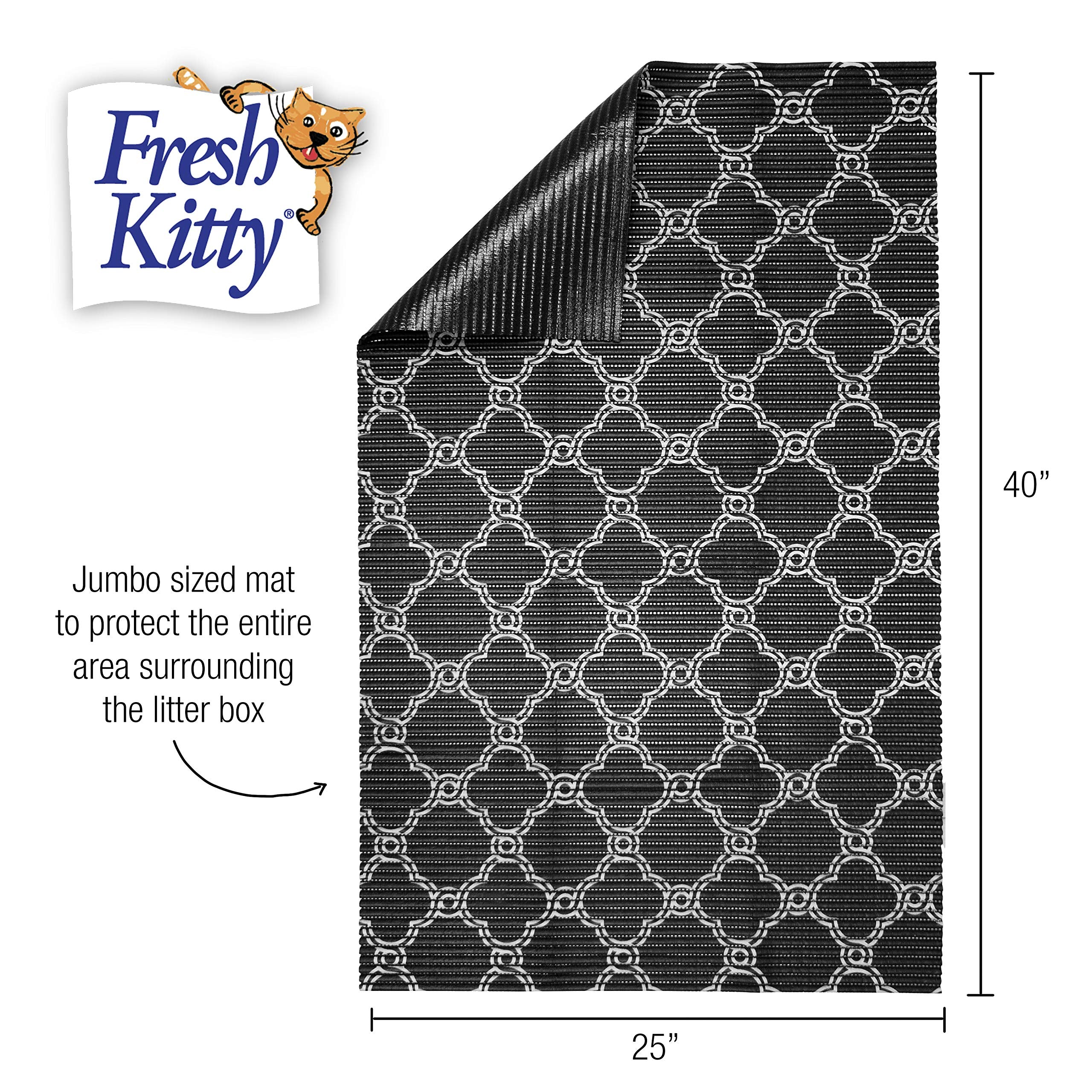 Fresh Kitty mat easy clean foam emphasizes low maintenance and quick wipe-down
