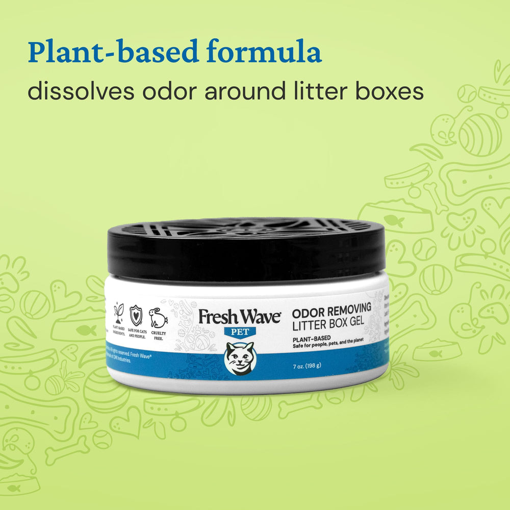 Fresh Wave gel dissolving action shows long-lasting odor control for days.