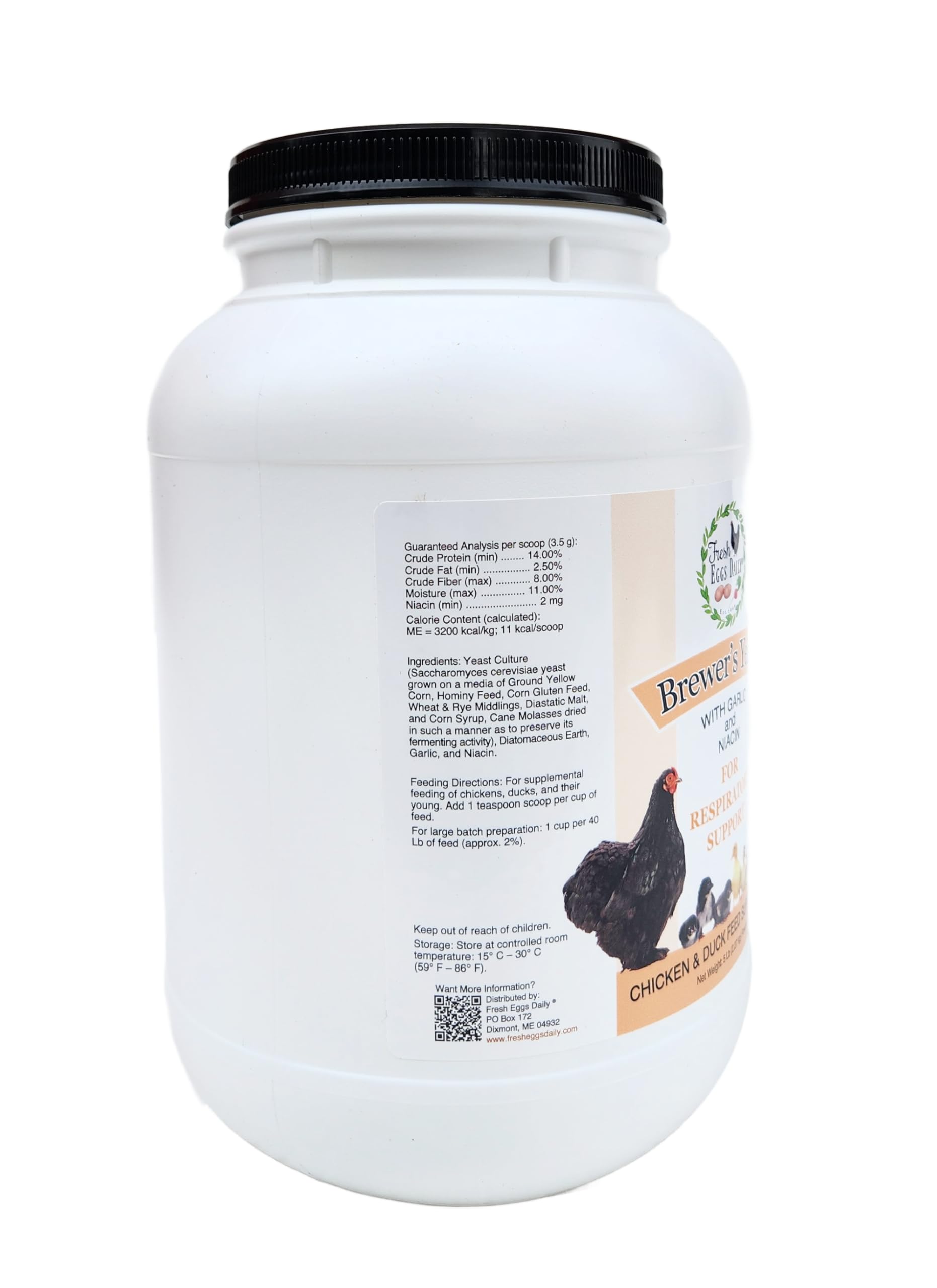 Fresh Eggs Daily Brewers Yeast odor-control results in coop manure management.
