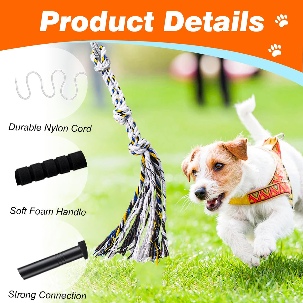 FreshFarm flirt pole cord assembly—compact and portable for travel.