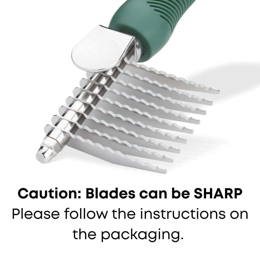 Freshly Bailey dematting comb packaged for easy at-home grooming setup.