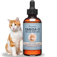 Freshly Bailey Omega-3 Cat Oil bottle shown for healthy skin support