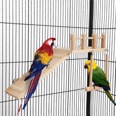 FrgKbTm escalera para pájaros facilita escalada segura