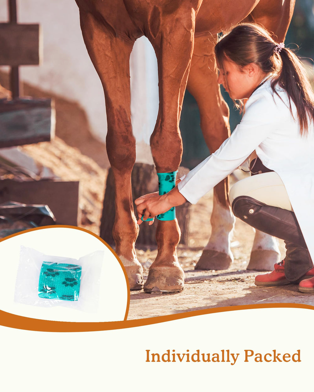 FriPuP individually wrapped bandage rolls ensure hygienic, convenient care on hikes and trips