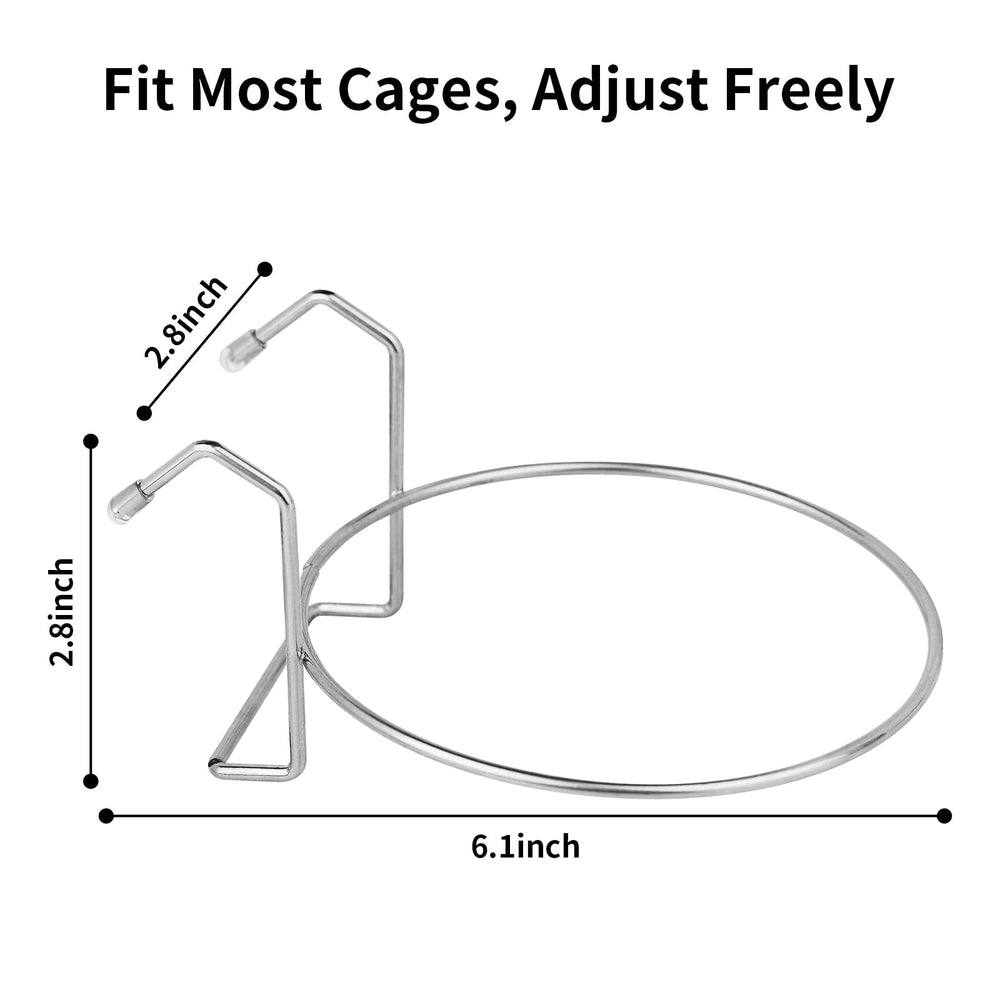 Fri4Free kennel water bowl hanging inside crate ready for no-spill feeding
