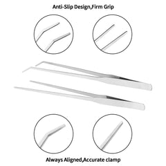 Fri4Free stainless steel reptile feeding tongs corrosion-resistant and durable