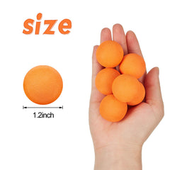 Frienda 24-piece orange foam balls pack, ready for replacements