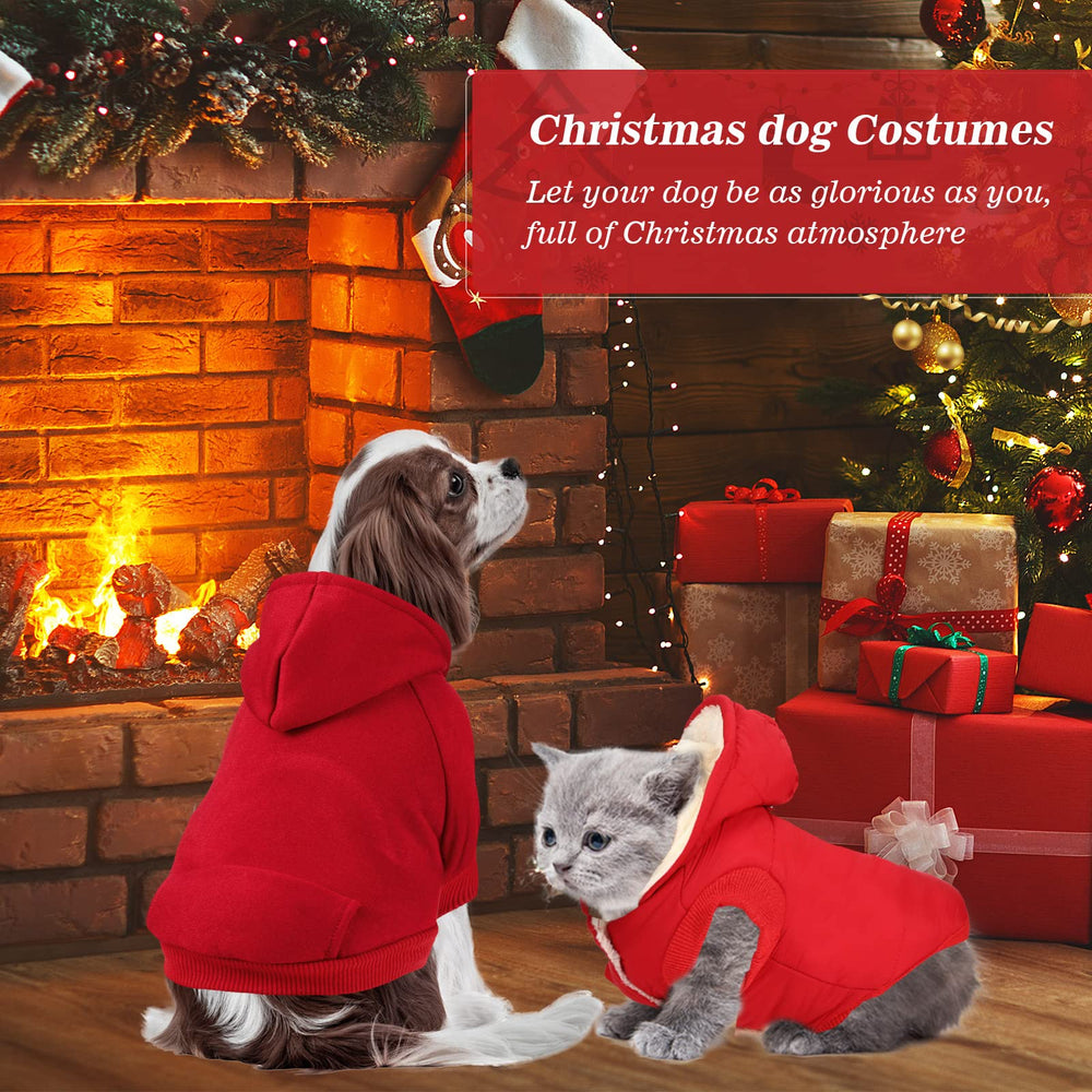Frienda 3-Piece Dog Sweater Set coat view highlights easy-on closure.